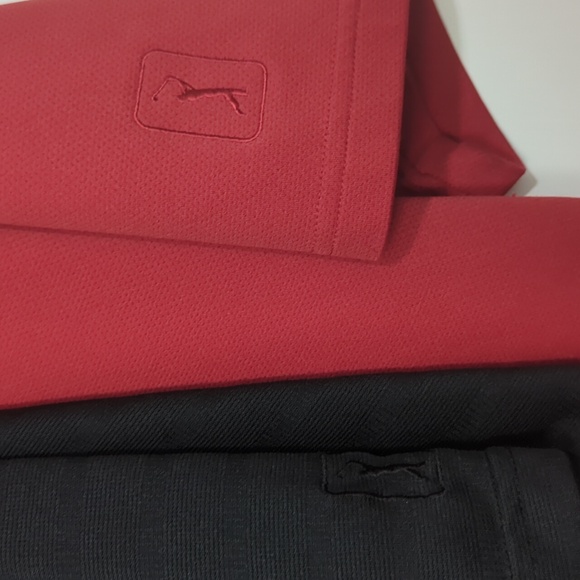❤️5/$25 Both Red and Black PGA Collar Air Flex Polo Shirts - Picture 6 of 6